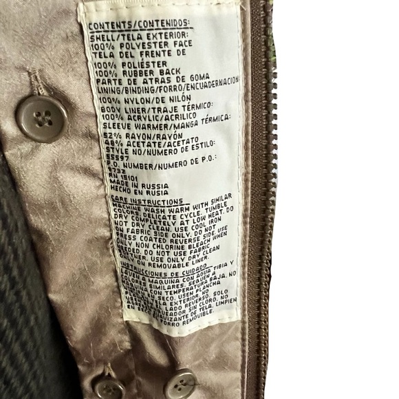 Vtg. Current Seen trench style coat/jacket with button lining. Sz. Generous M - Picture 10 of 10